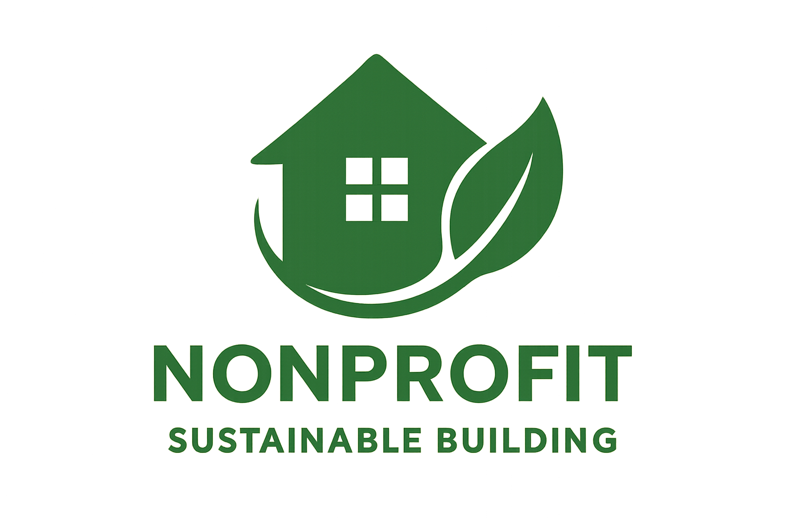 Logo einer gemeinnützigen Organisation für nachhaltiges Bauen